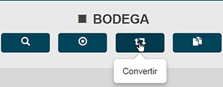 Convertir recibos de bodega