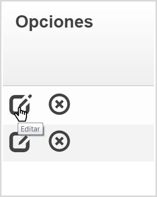 Editar servicios